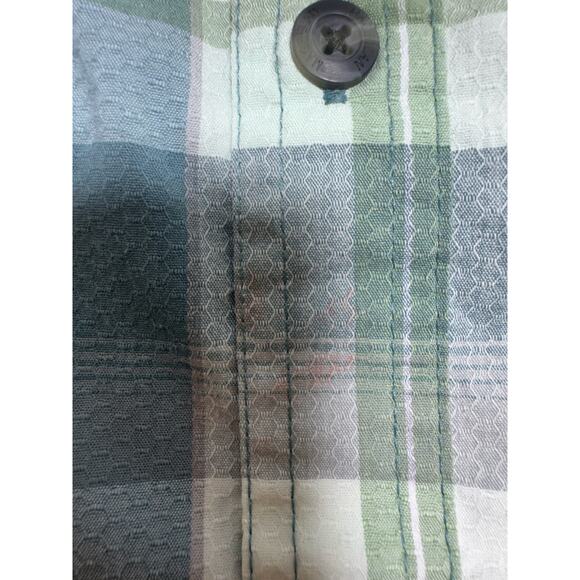 Magellan 3XL Men’s Green Plaid Short Sleeve Shirt Outdoors Gorp Core Plus Size - Picture 5 of 11